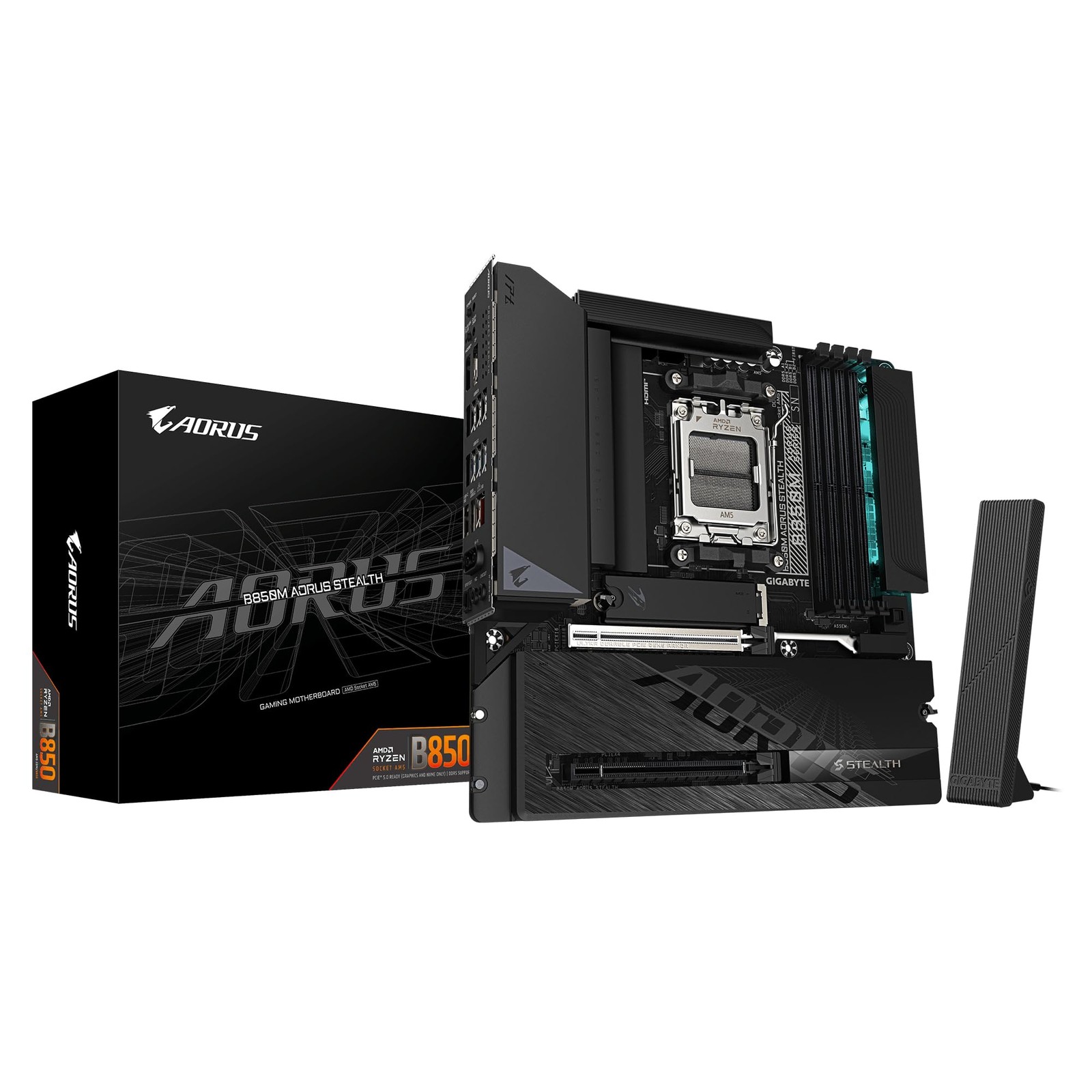 GIGABYTE B850M AORUS STEALTH Micro-ATX Motherboard PCIe 5.0 PC PSU MB7040