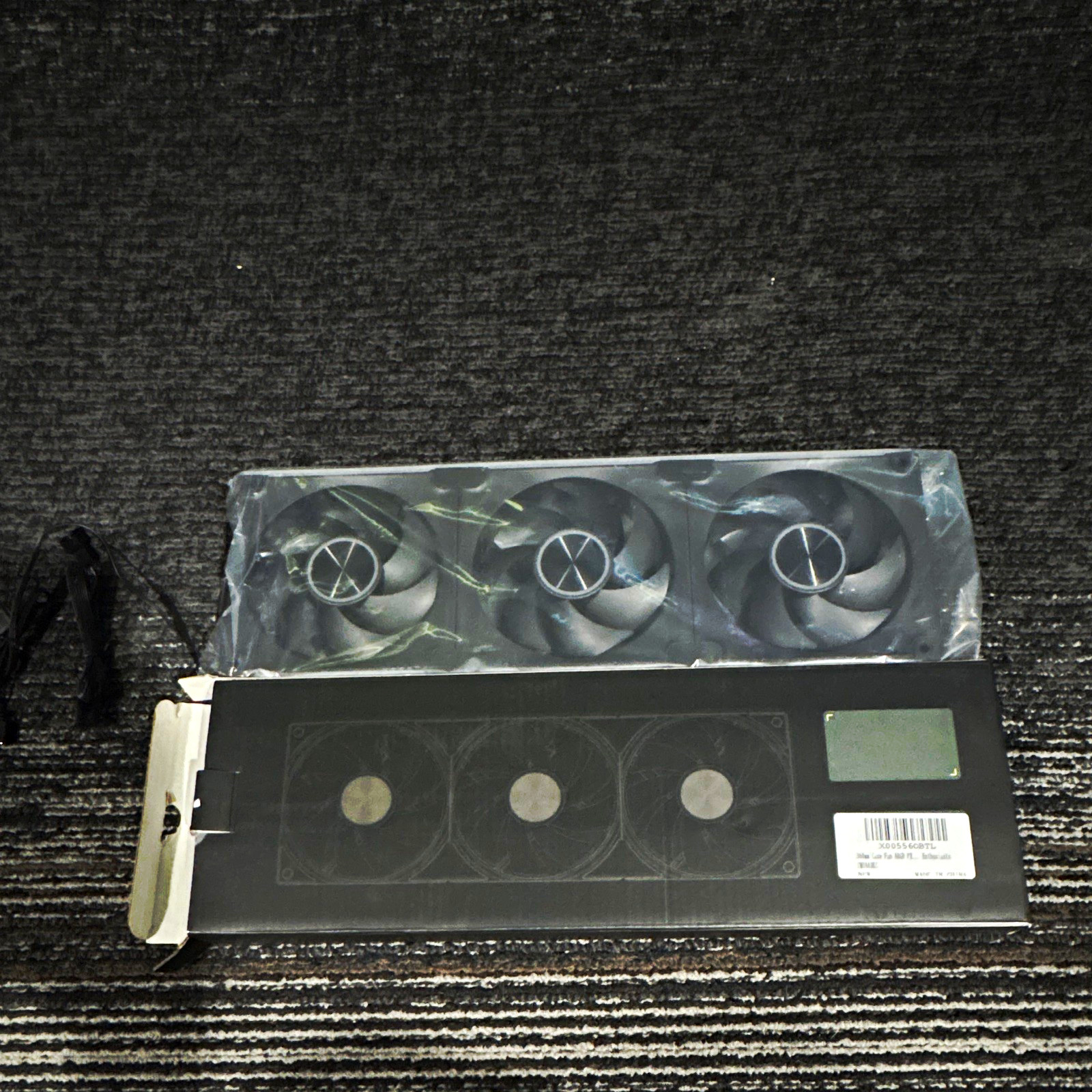 upHere 3-Fan 360mm unit ARGB PWM 4-Pin Case Fans Black Hydraulic 1800RPM