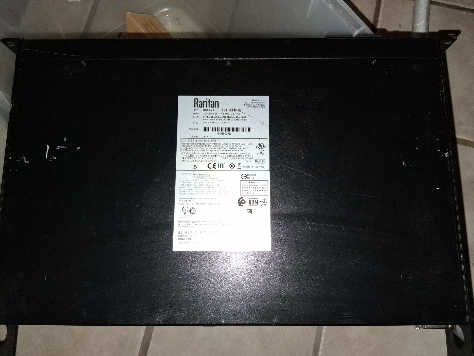 Raritan Dominion SX II 48-port serial lconsole server DSX2-48 WARRANTY
