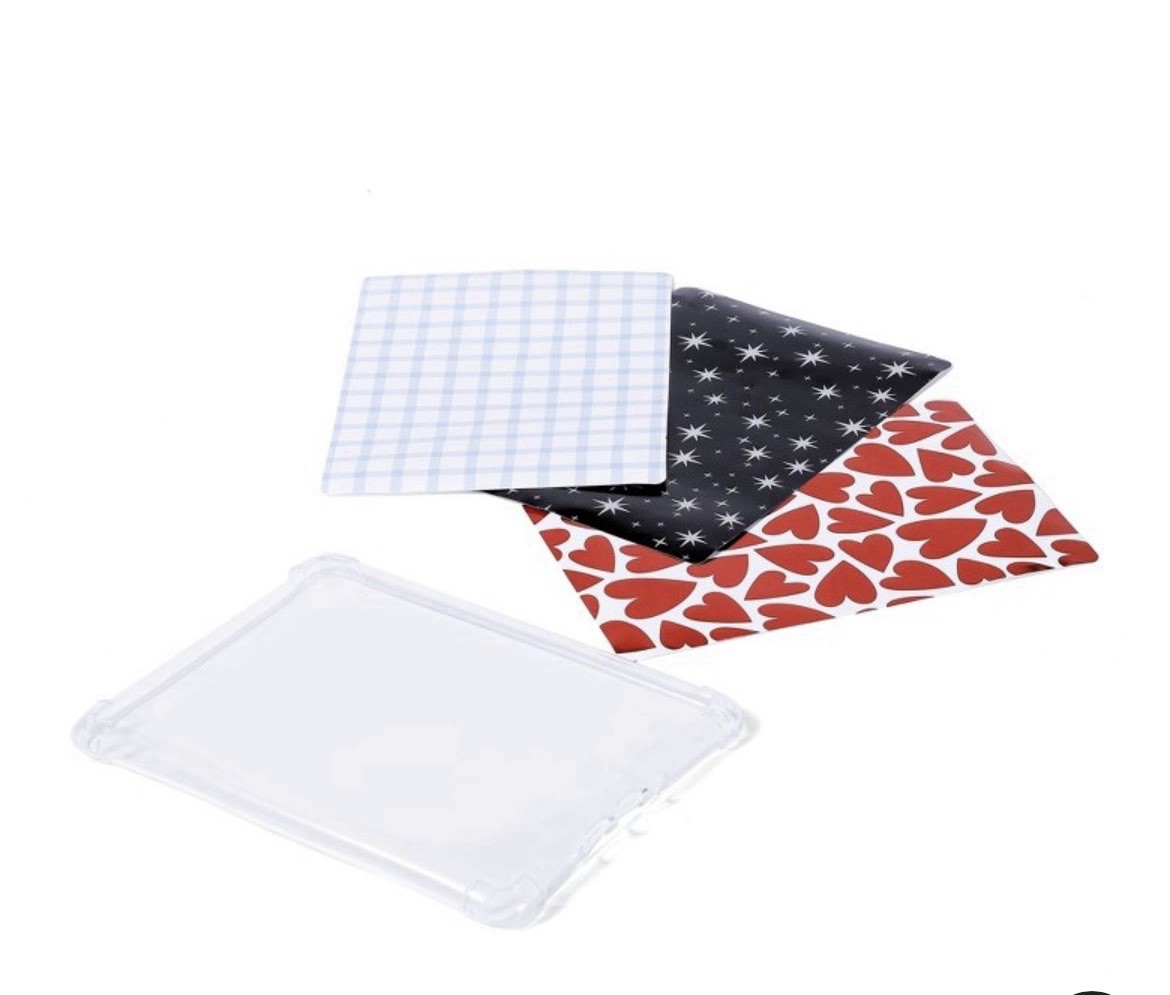 Vivitar E-Book Clear Case W/Decorative Sheets For 6” -7” Kindle E-Reader