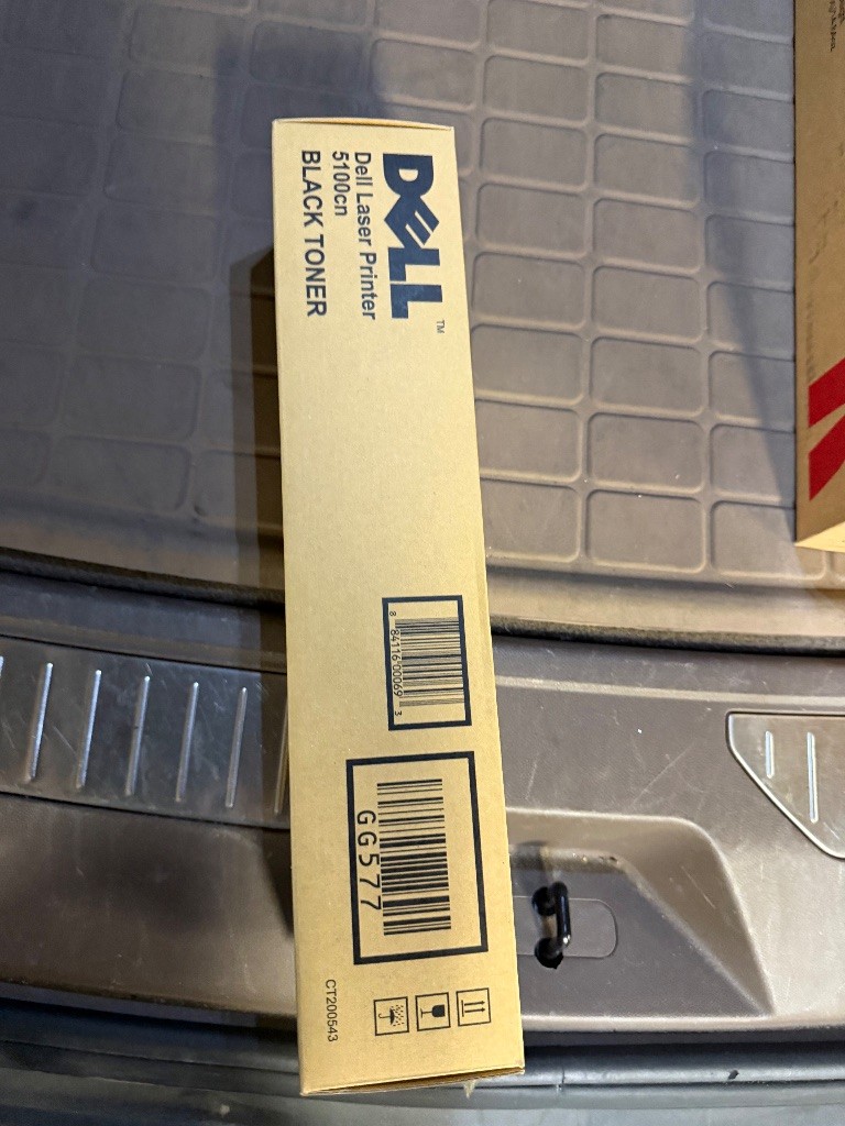 Genuine Dell 5100cn Black Toner Cartridge GG577 OEM New Sealed Made in Japan