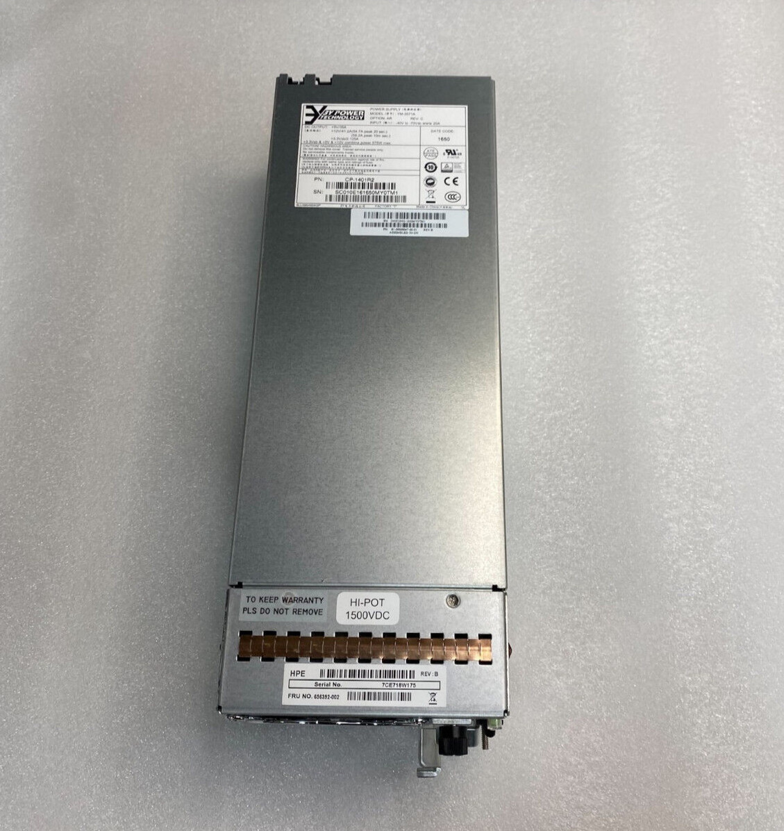 656392-002 MSA 2050 / P2000 2250 Watt DC Power Supply  81-00000047-00-01