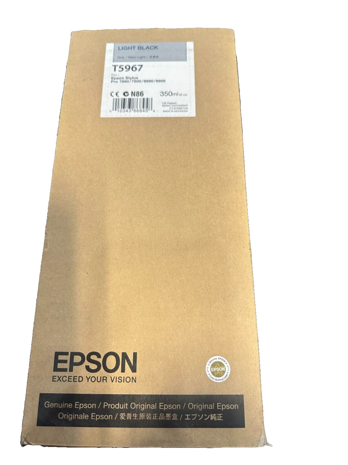 Epson UltraChrome HDR Ink Cartridge - 350 ml, Light Black