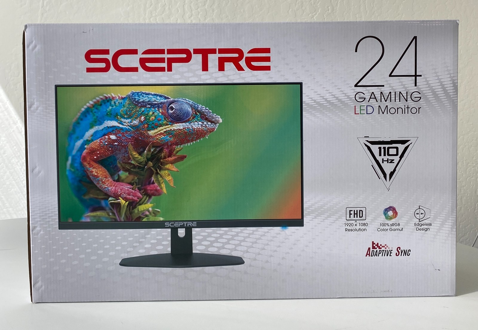 Sceptre E248W-FW100T - 24-inch Full HD LED Gaming Monitor - New Open Box