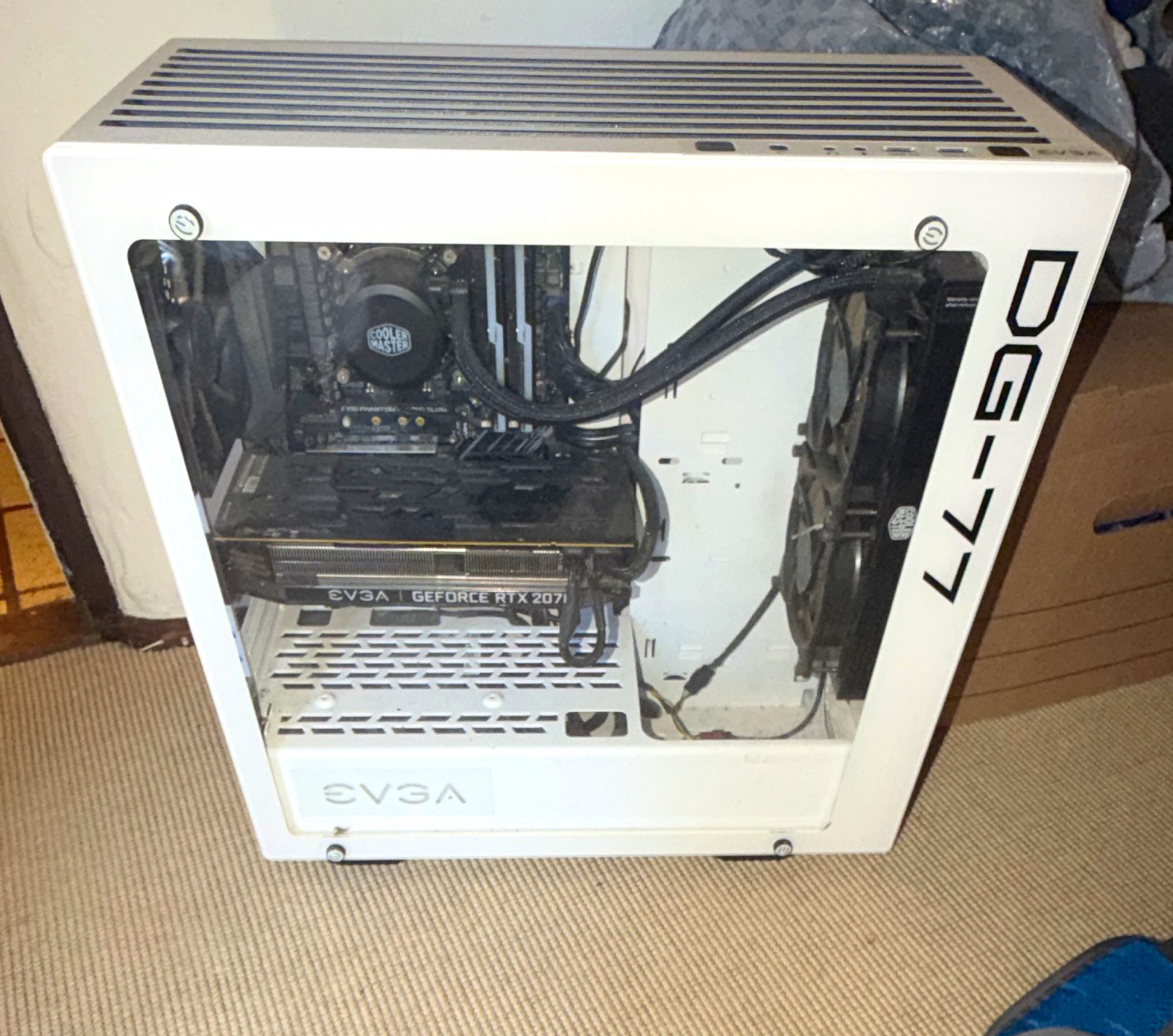 Custom Gaming PC White NZXT H510 EVGA GeForce RTX Corsair Liquid Cooler