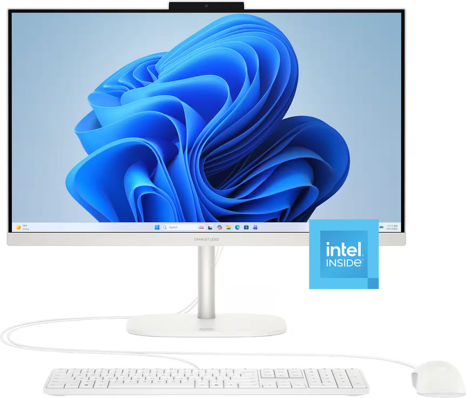 HP - OmniStudio 23.8" Full HD All-in-One - Intel N150 Processor - 8GB Memory ...