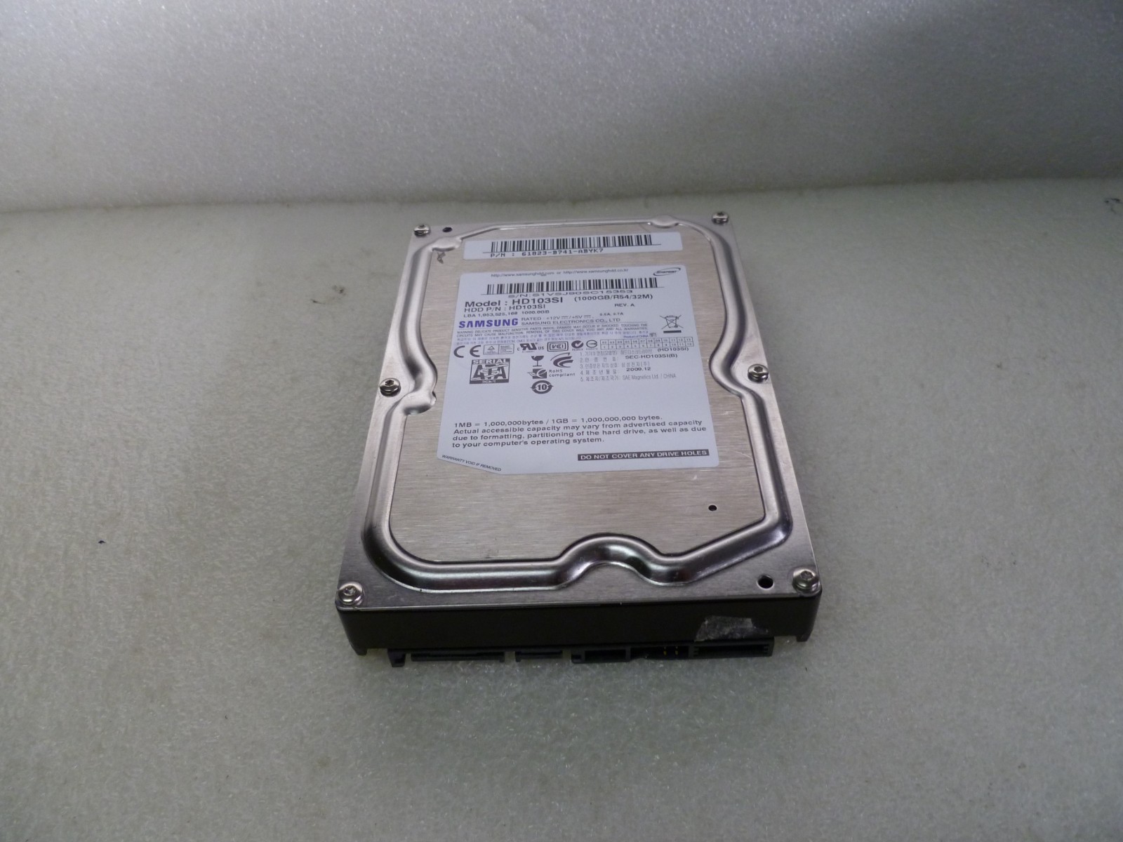 SAMSUNG HD103SI  1TB SATA HARD DRIVE