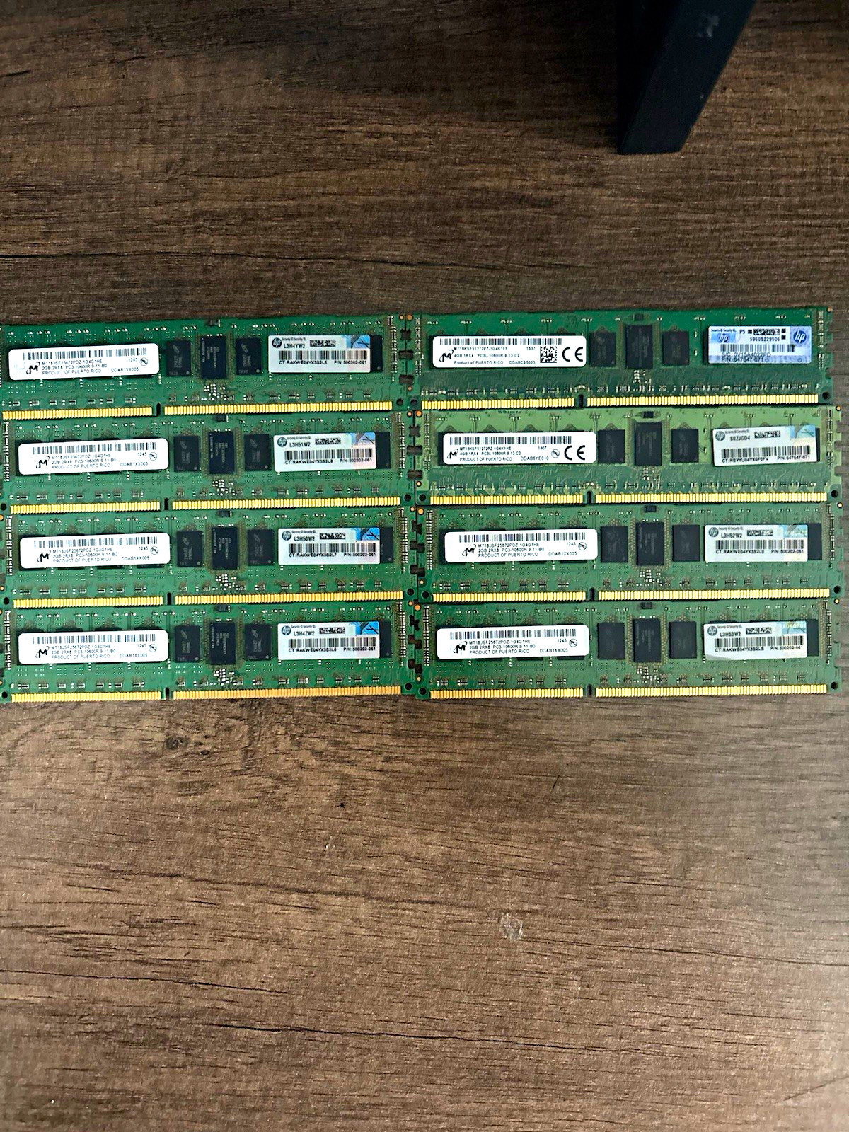 Micron DDR3 ECC Reg RDIMM PC3-10600R 16GB (8x2GB) 240-Pin