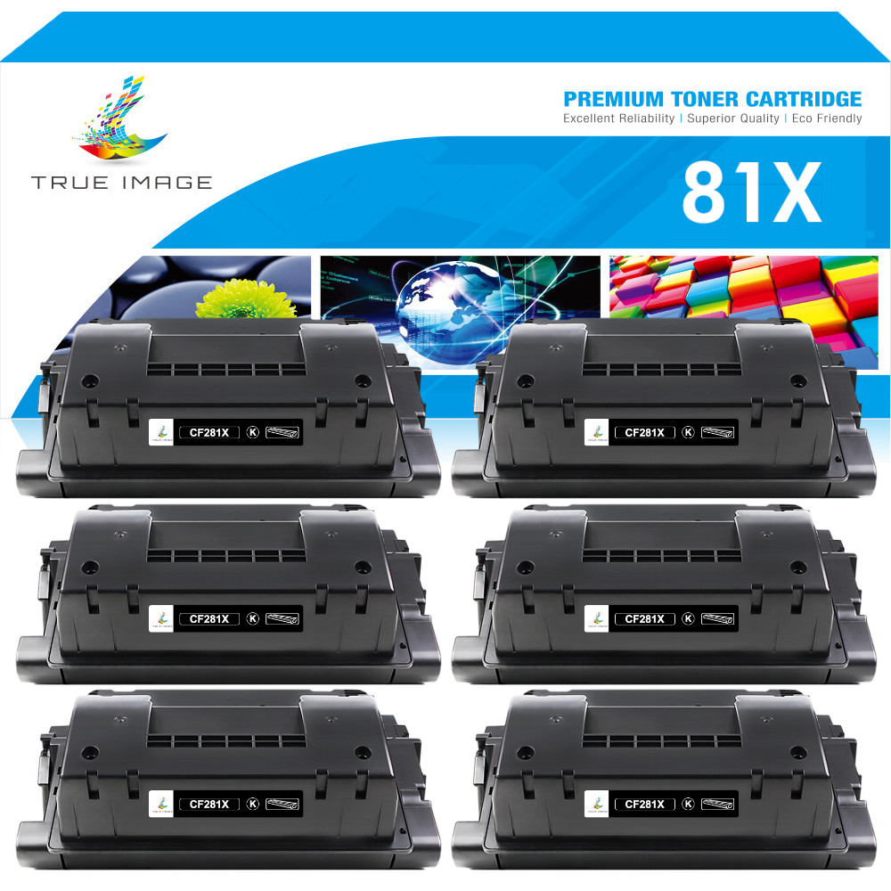 6PK CF281X 81X Black Toner Cartridge Fit For HP Laserjet MFP M606dn M606x M630dn