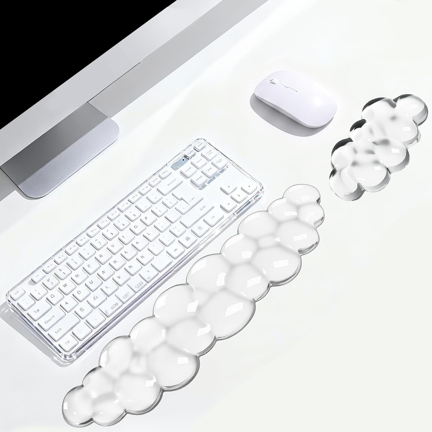 Cloud Wrist Rest Gel Set — Ergonomic Cloud Wrist Rest Keyboard and Mouse, Non-Sl
