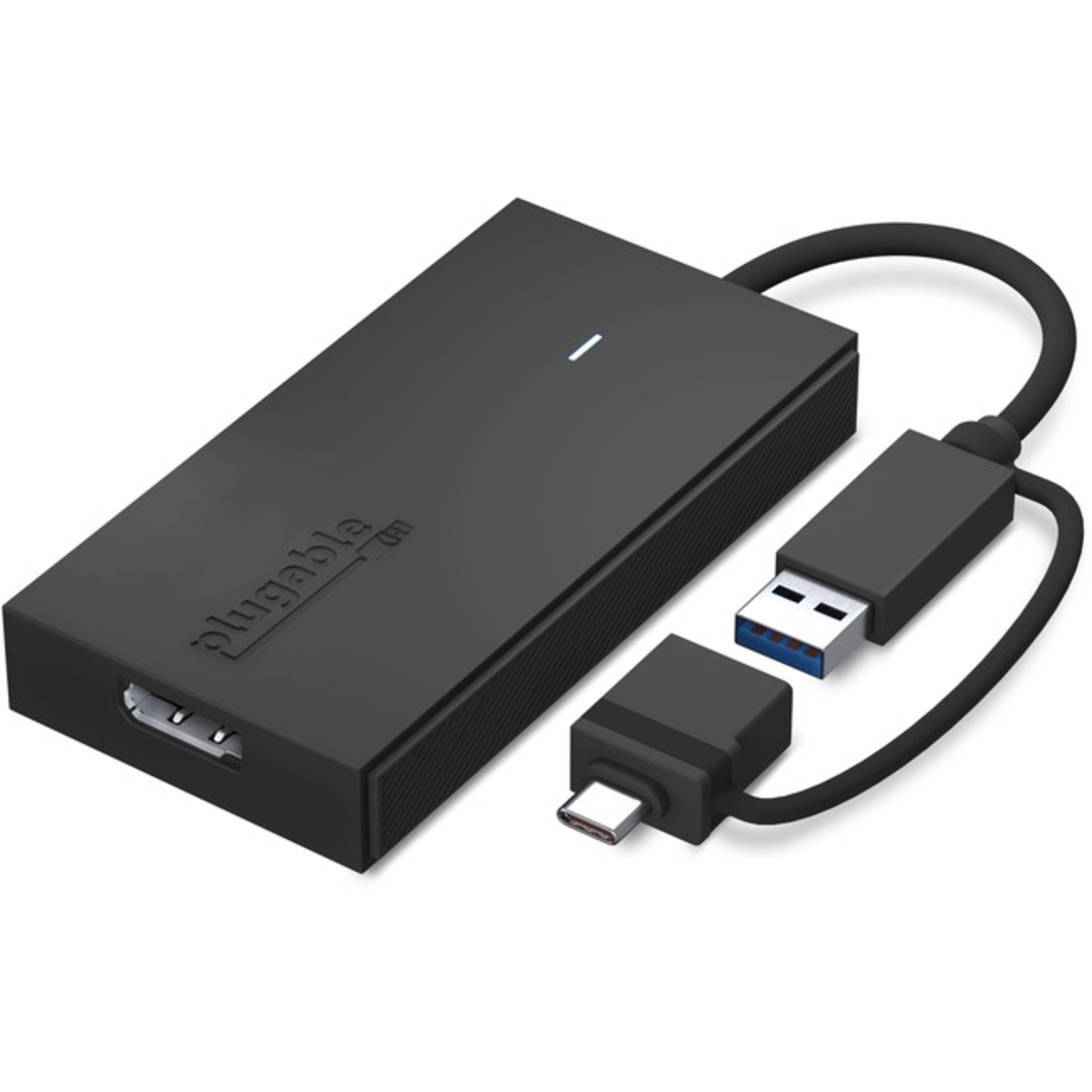 Plugable - UGA-DP-S - Plugable USB C to DisplayPort Adapter, Universal Video