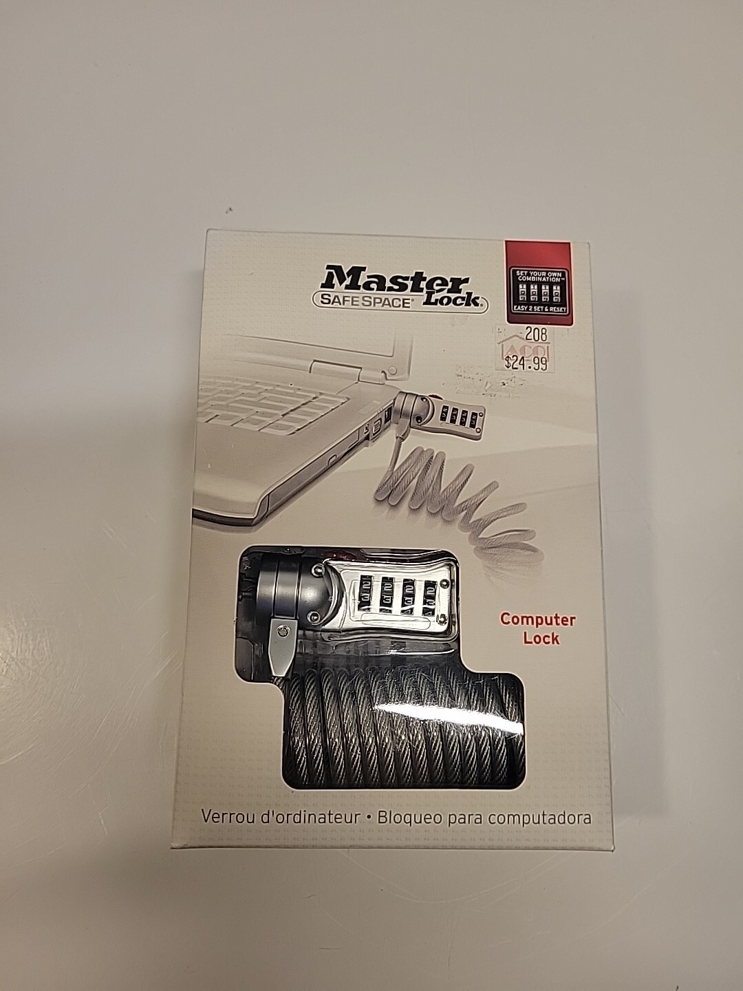 Master Lock Safe Space Computer Combination Lock Brand New 