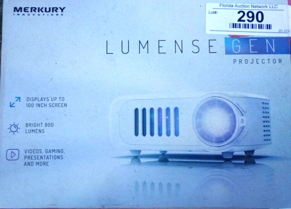 Merkury Innovations Lumense GEN Projector -New in Box