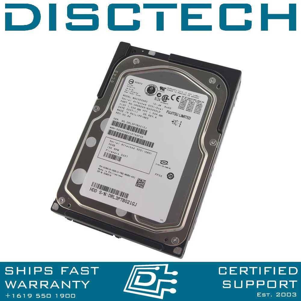 Dell G8816 Fujitsu MAX3036RC 36GB SAS Hard Disk