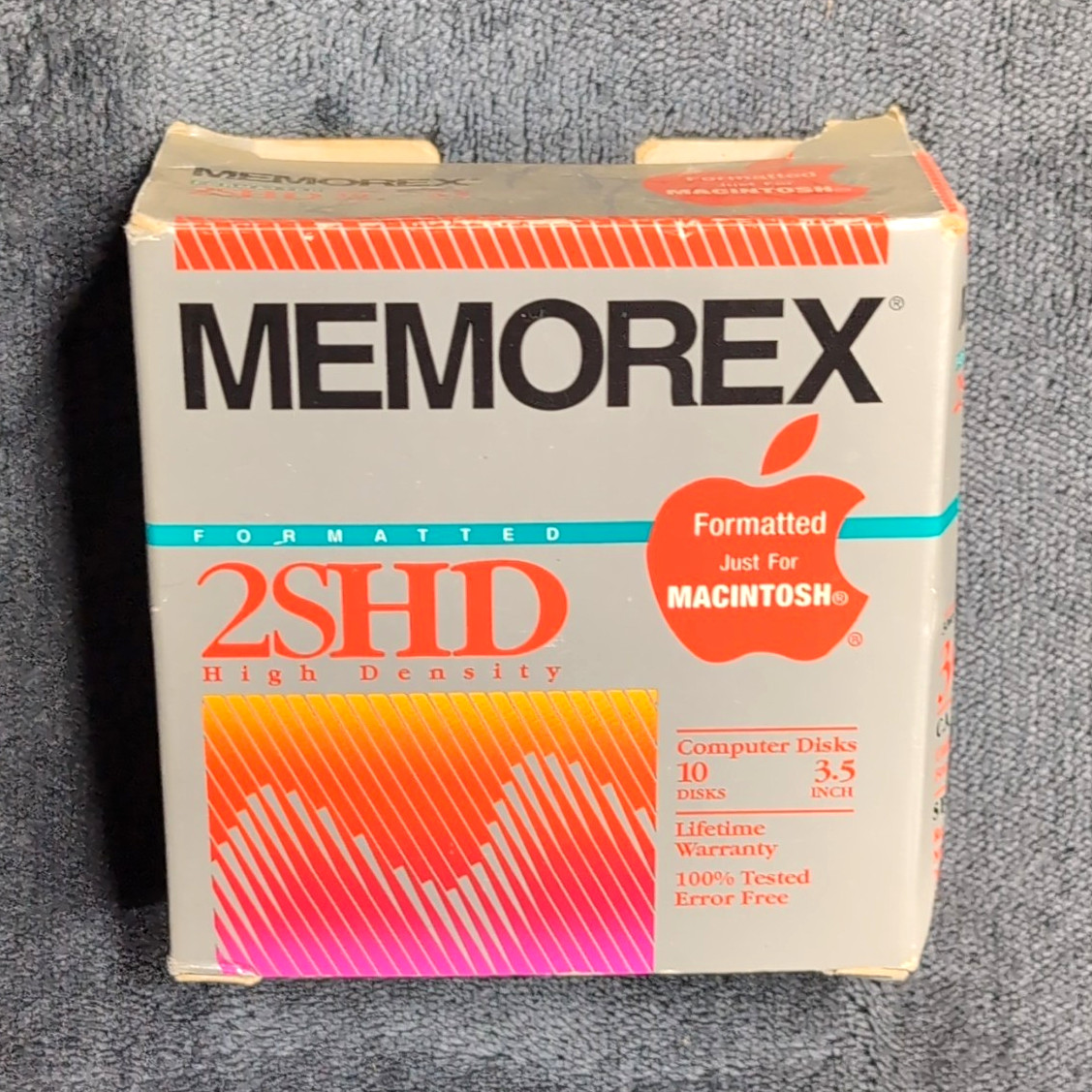 Memorex 2SHD Macintosh 3.5" Floppy Disks 1.44MB 10 Pack MPN 3671