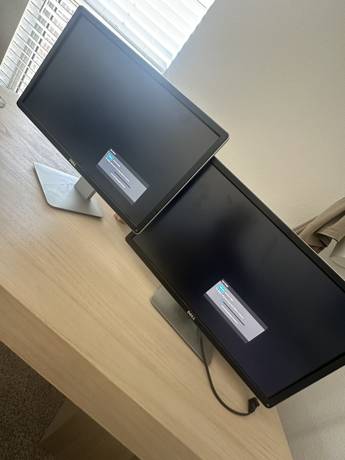 Set of Two Dell P2414H 24" IPS LED Monitor/Stand Full HD DVI USB Stand