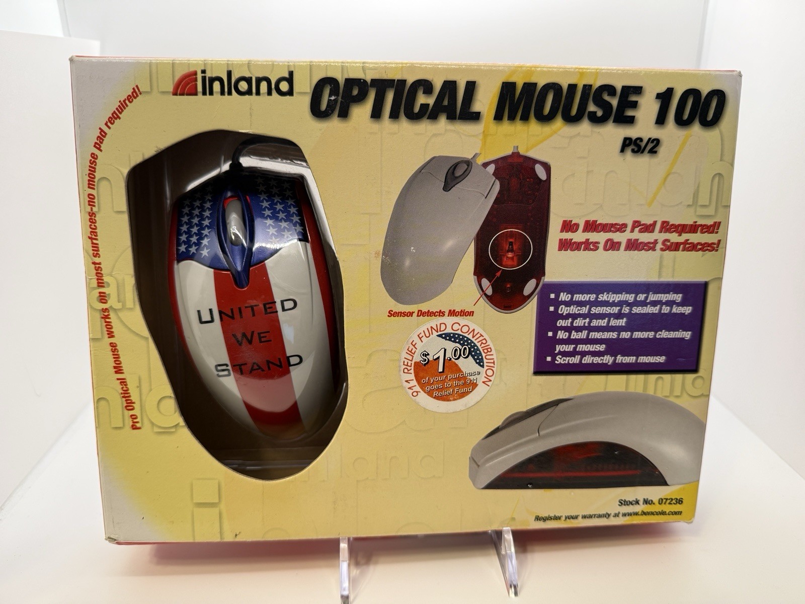 Retro United We Stand Inland Optical Mouse 100 PS/2