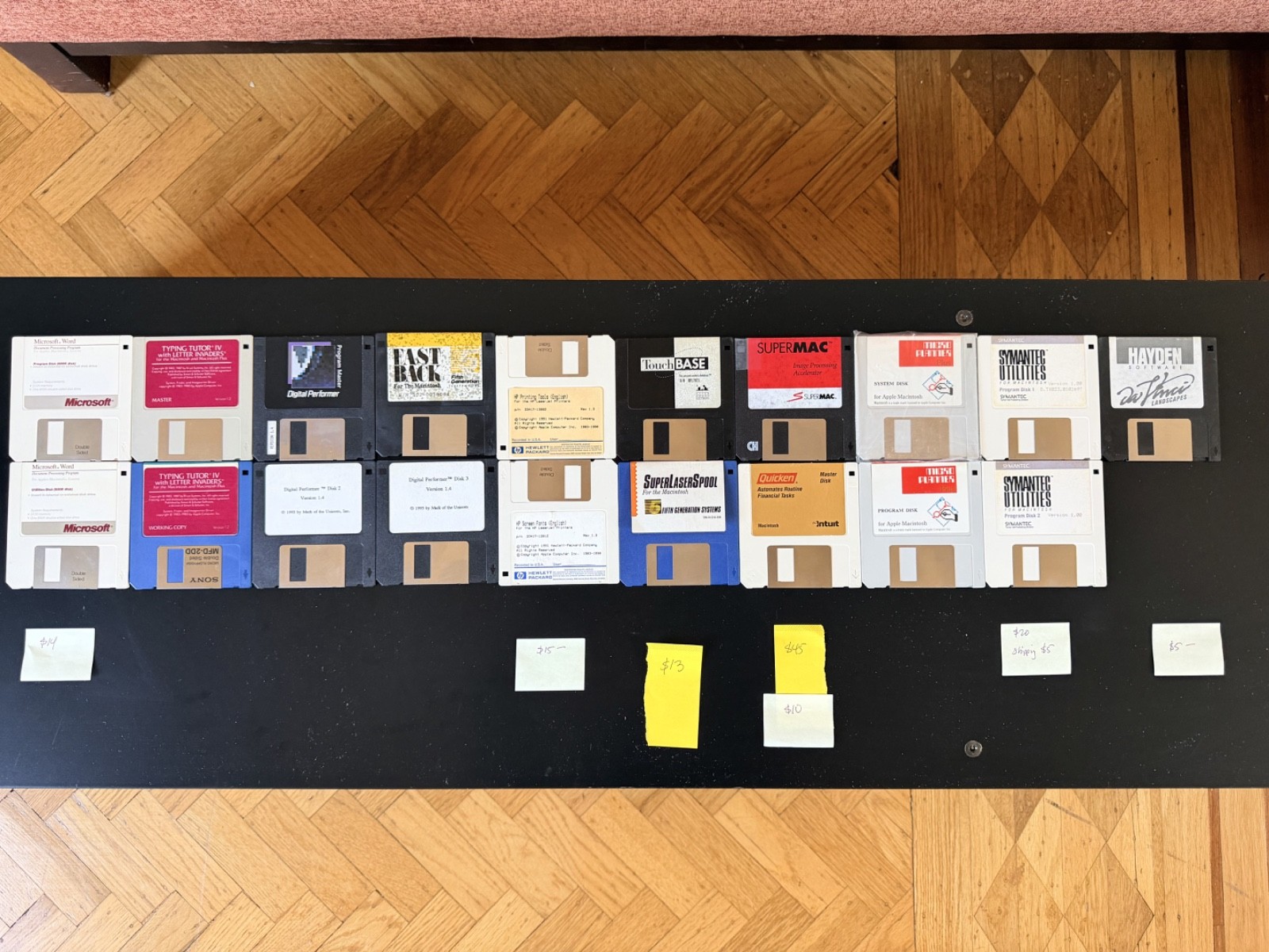 Apple Macintosh Vintage Computer Software Floppy Disks 1983-1990, 1990, 1993