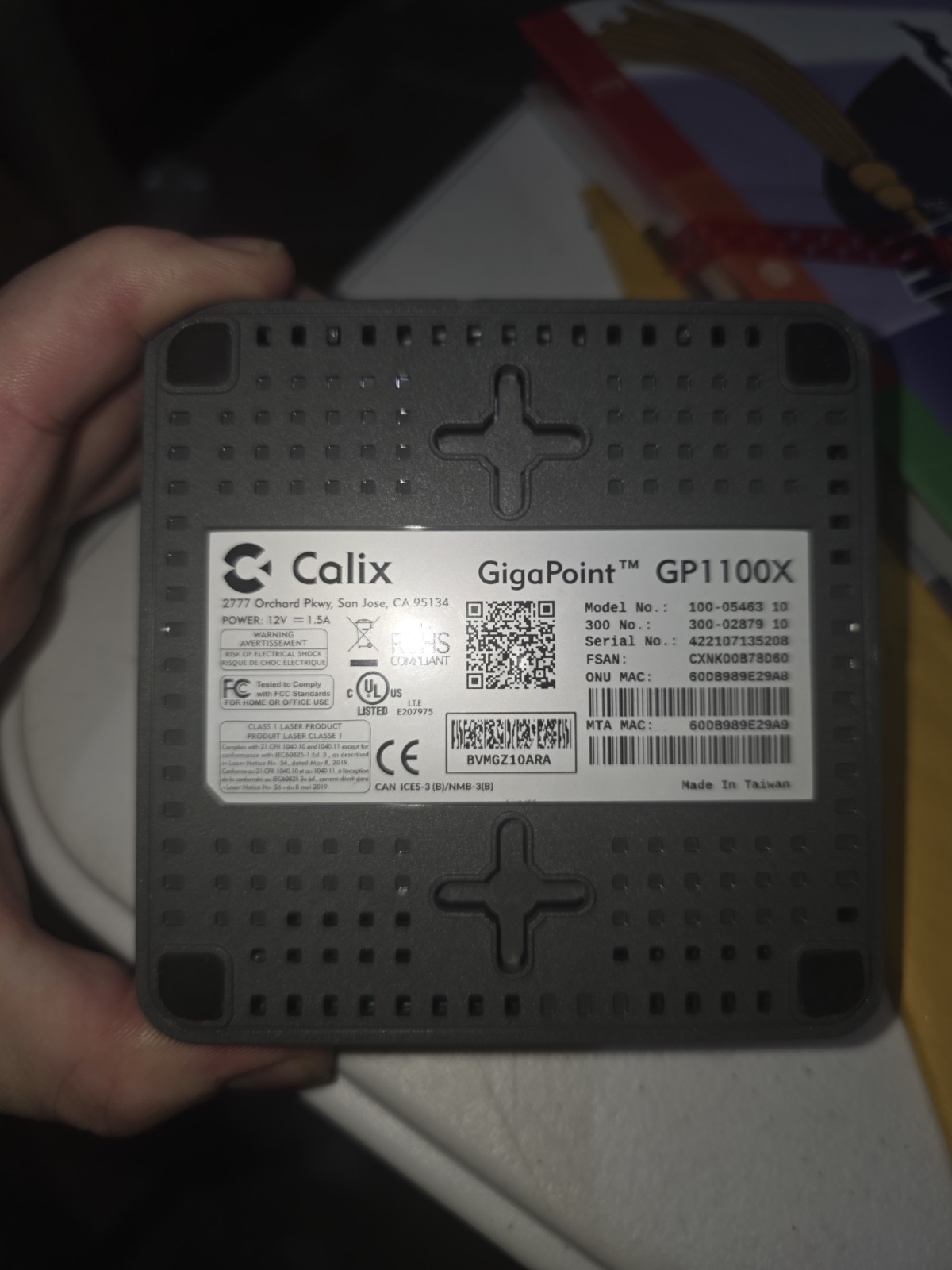 CALIX Gigapoint GP1100X w/ NO AC Adapter