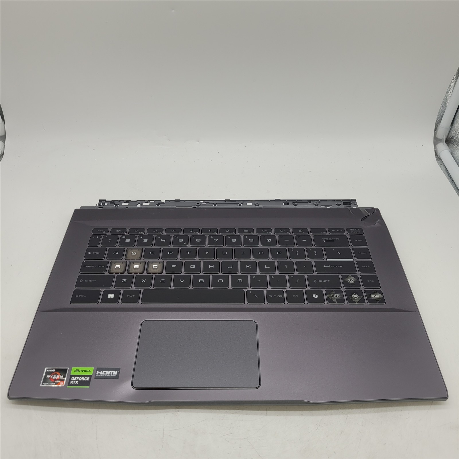 Keyboard and touchpad for msi Thin A15 15.6” 144Hz Gaming Laptop, B7UCX-218US
