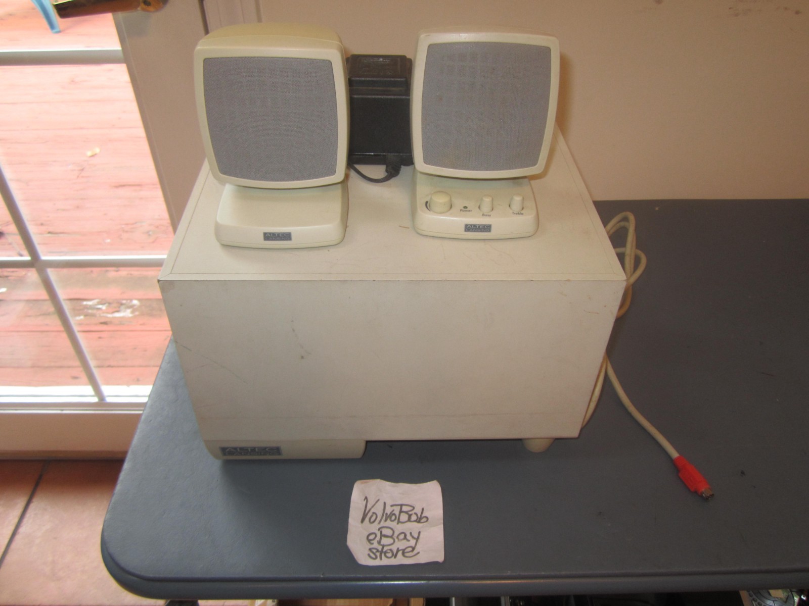 VNTG Altec Lansing ACS340 Computer Speaker System w/Subwoofer & PwrCord - WORKS