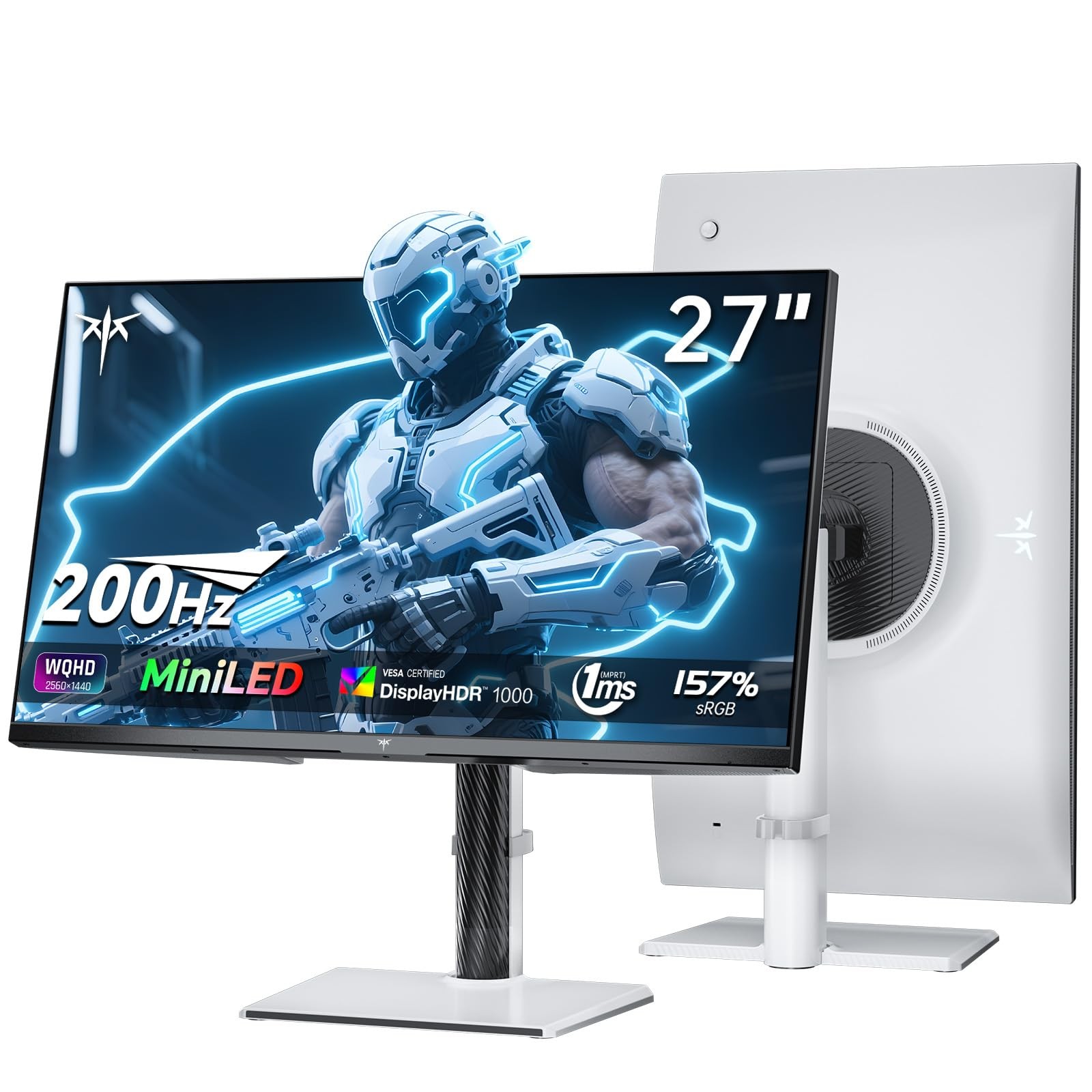 KTC 27 Inch Mini LED Monitor 1440P, 200Hz Up to 210Hz Gaming Monitor, HDR 100...