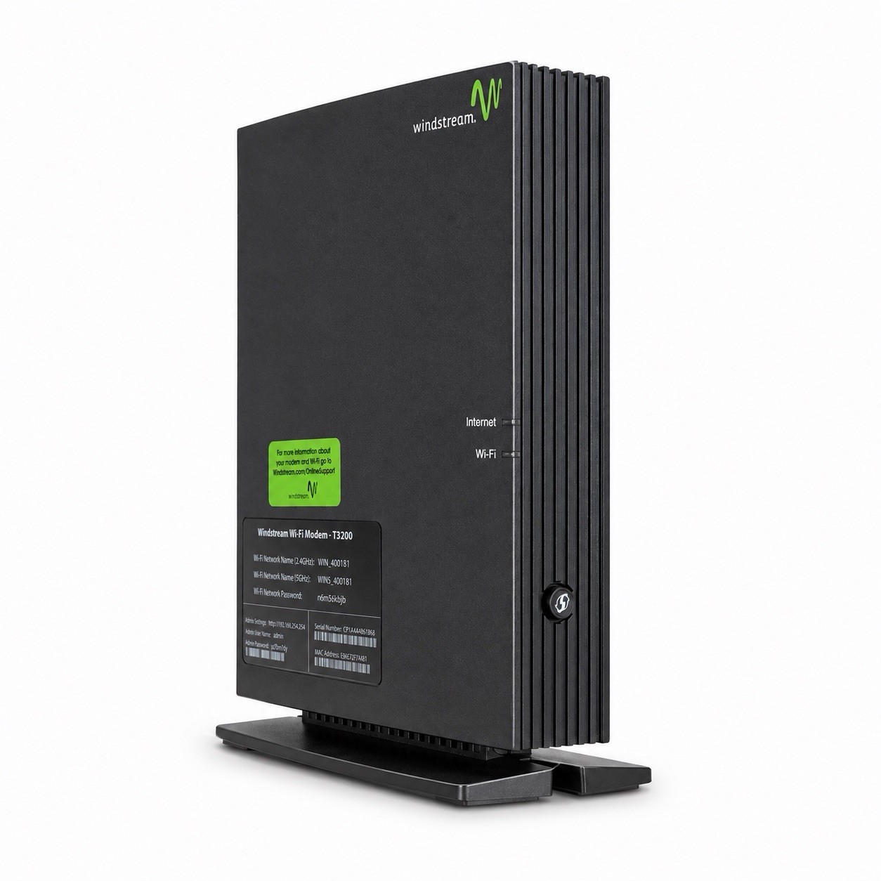 Windstream Actiontec T3200 Dual-Band Wi-Fi DSL Router - WITHOUT POWER CORD