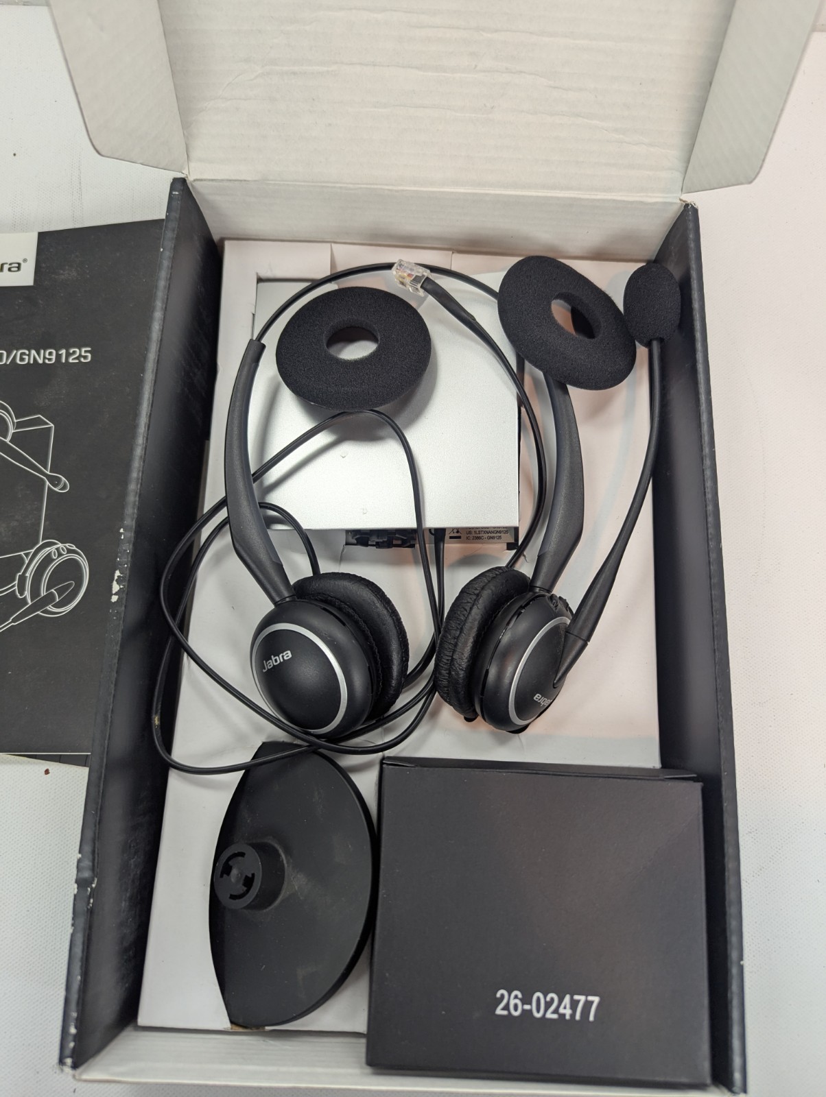 Jabra GN9125-28-15 Flex Wireless Headband Headset for Deskphone Black- (Tested)