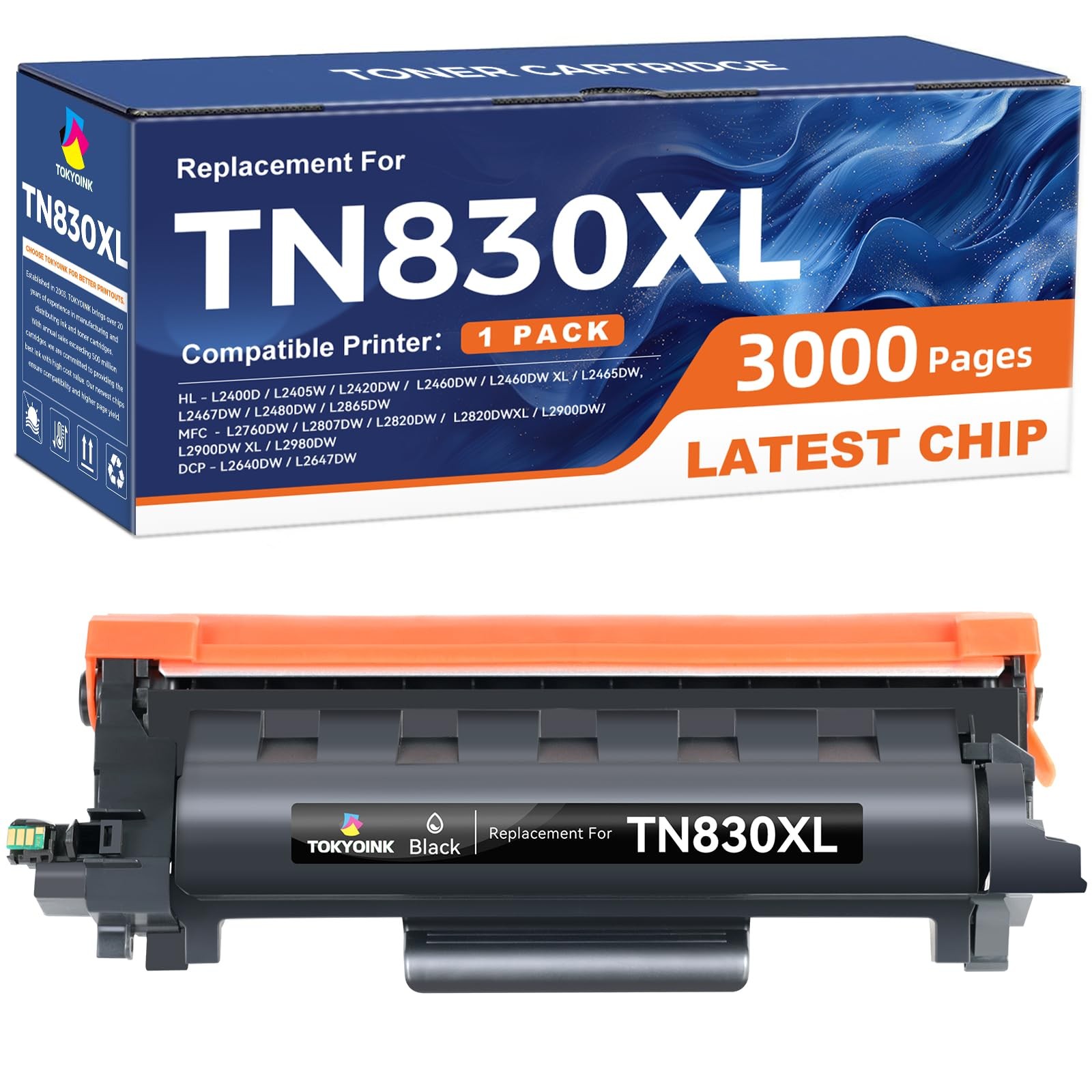 TN830XL Toner TN830 Cartridges Replacement for Brother TN830 830XL Toner Comp...