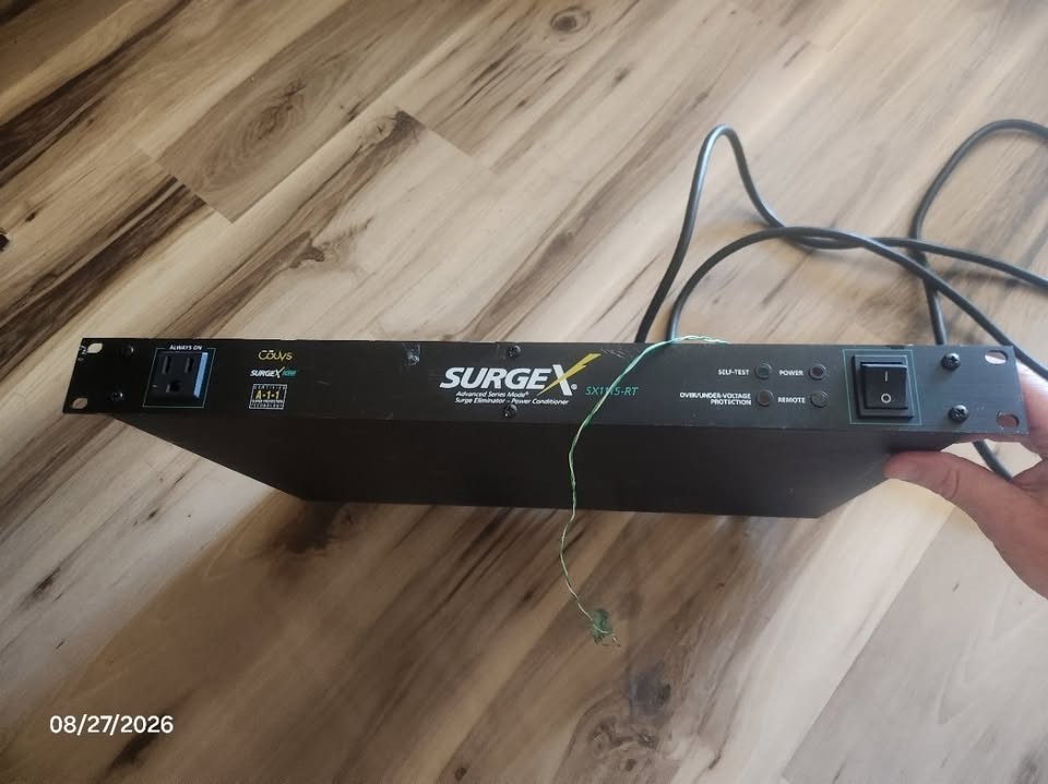 Lot of 2 SurgeX SX1115-RT Power Conditioner + Middle Atlantic PD-28-SP Surge