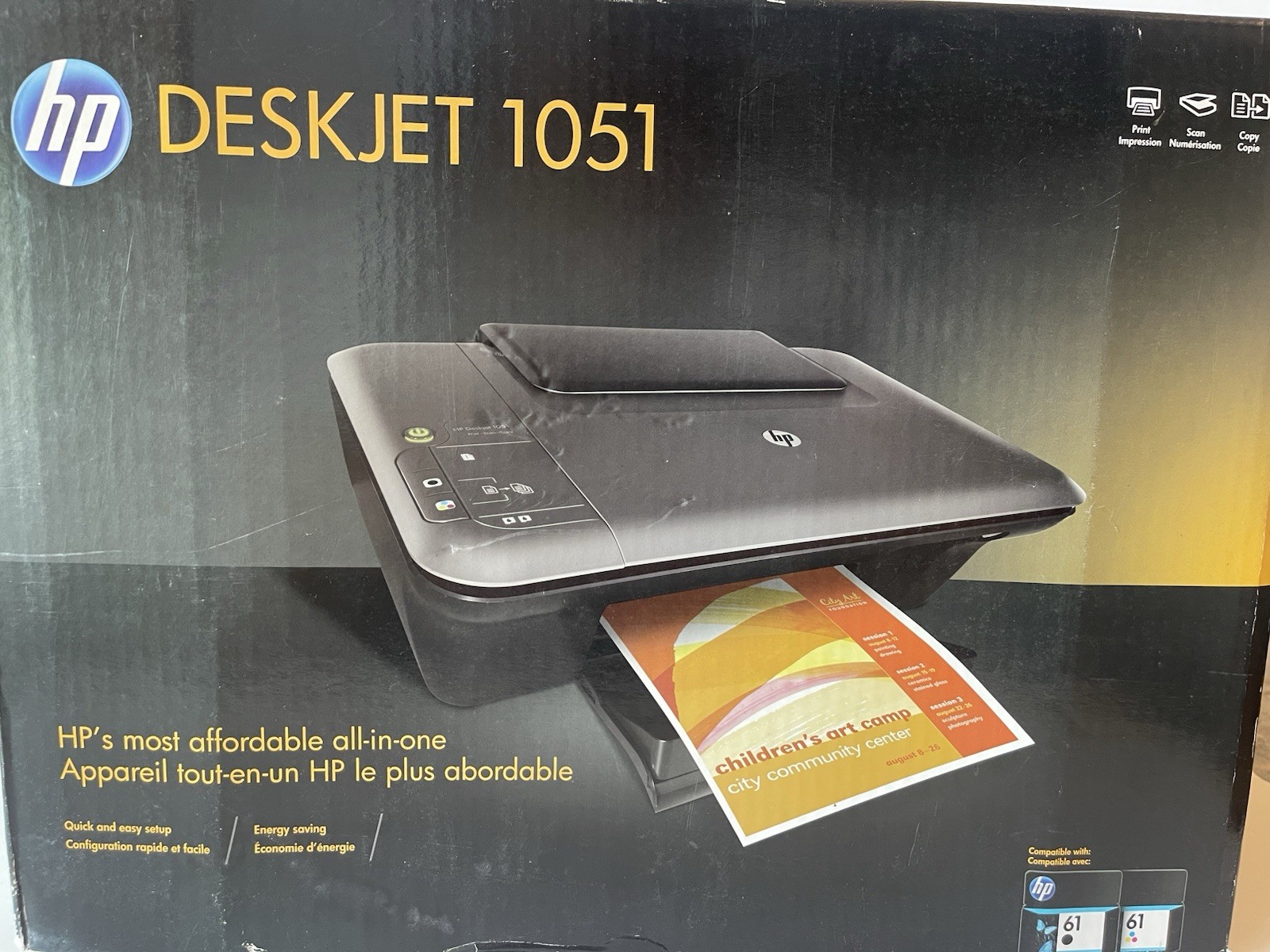 NEW Printer Hewlett Packard HP Deskjet 1051 All-In-One Printer Sealed