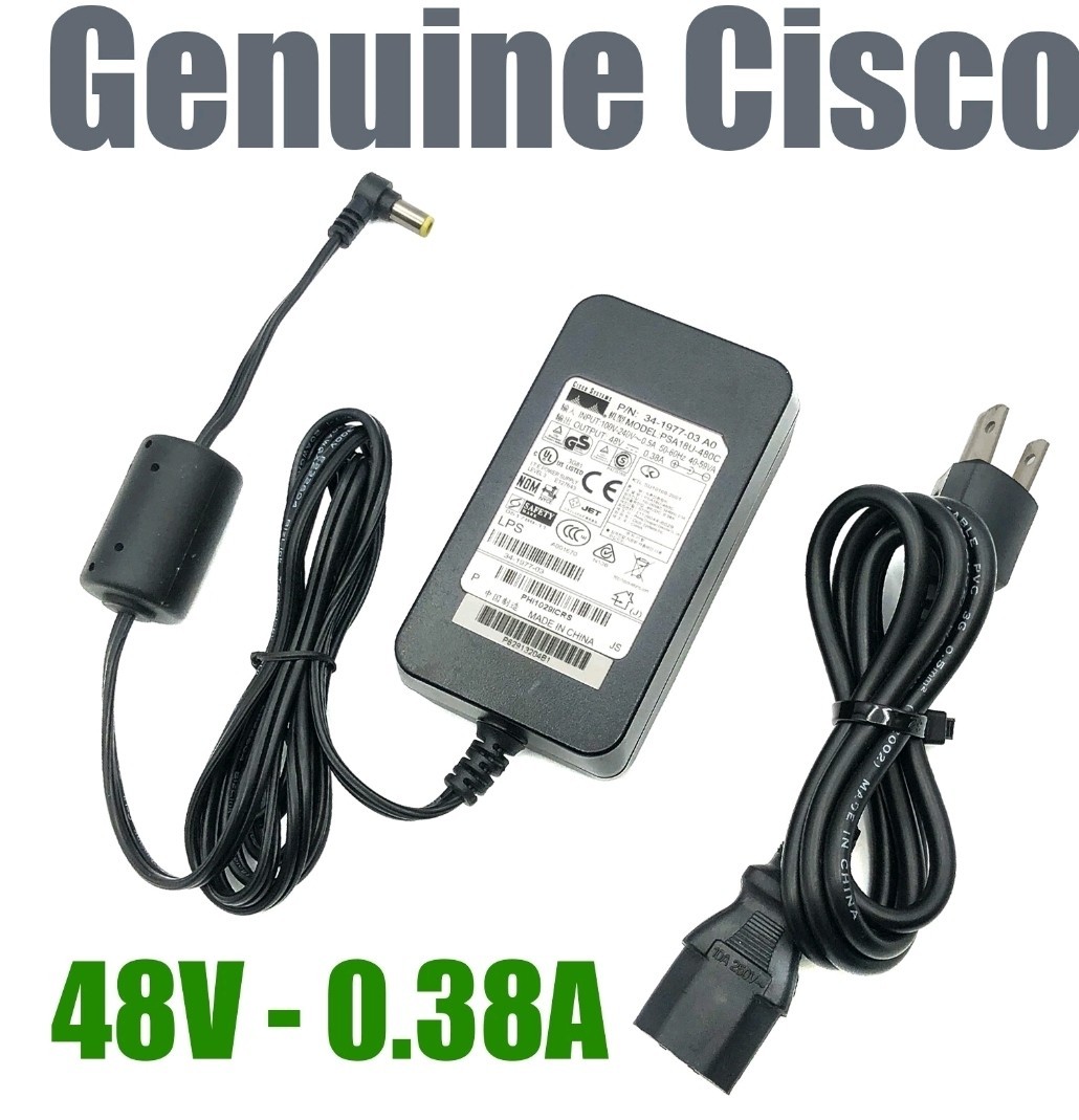 NEW  10pz  CISCO 34-1977-03 A0 48V 0.38A ADAPTER (U2.2B4