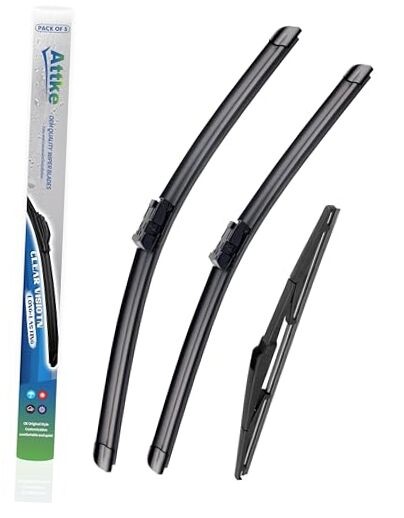  All Weather Wiper Blades, 26” + 21” Front Wiper and 16” Rear Wiper 26″+21″+16″