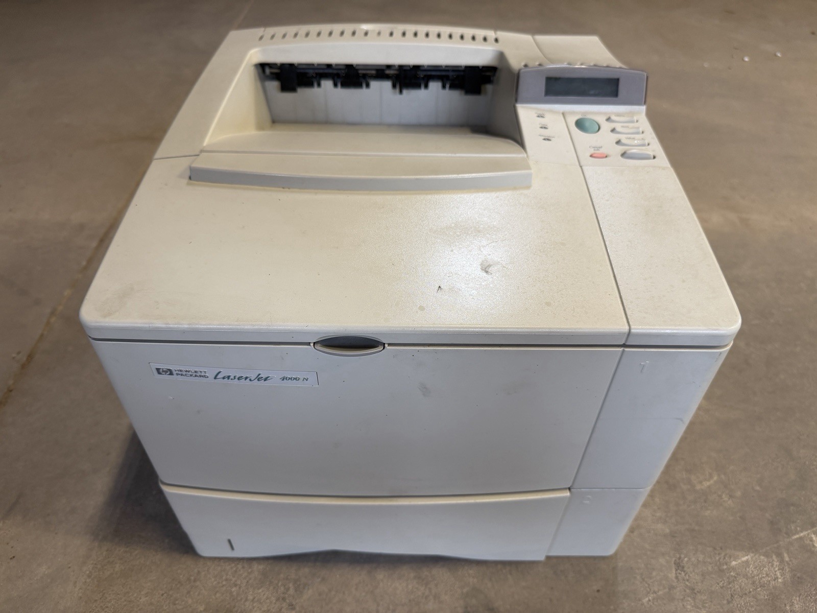 HP Hewlett Packard LaserJet 4000N 16MB Monochrome Laser Printer - WORKS