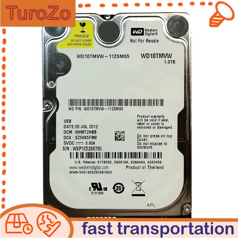 WD10TMVW-11ZSMS5 Western Digital 1TB USB 3.0 Portable External HDD Hard Drive