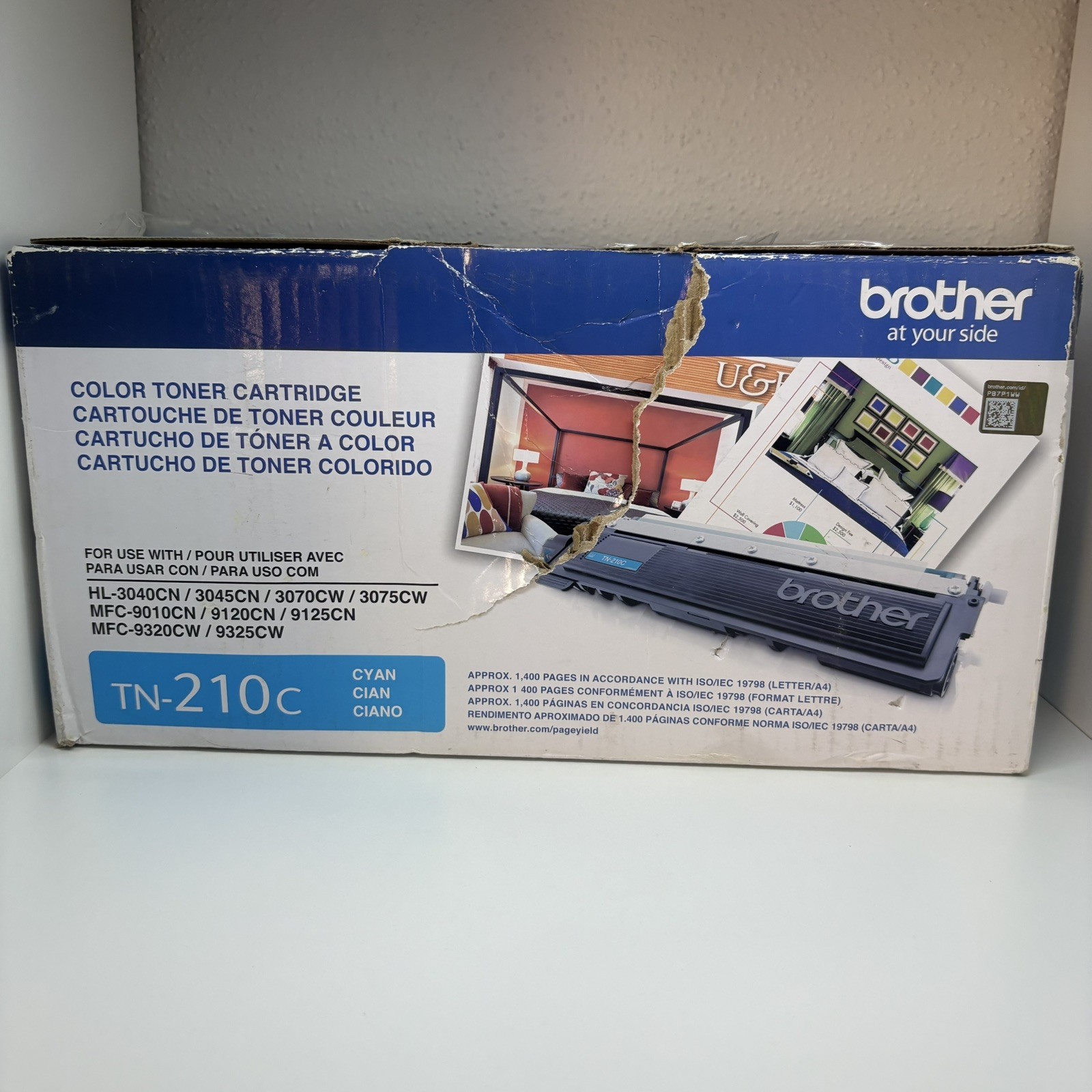 Genuine Brother TN210C Cyan HL-3040CN,3045CN,3070CW,3075CW, MFC-9010CN-9125CN