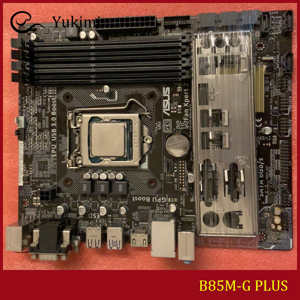FOR ASUS B85M-G PLUS DDR3*4 32GB LGA 1150 HDMI DVI VGA Micro ATX Motherboard