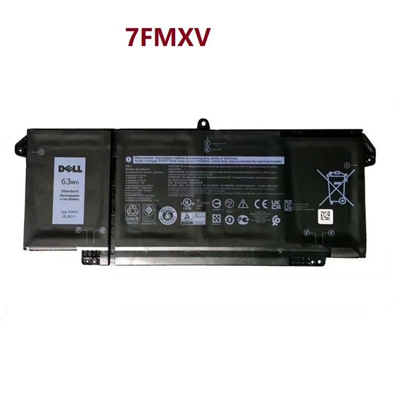 Genuine 7FMXV Battery Dell Latitude 5320 7320 7420 7520 9JM71 0TN2GY TN2GY 63Wh