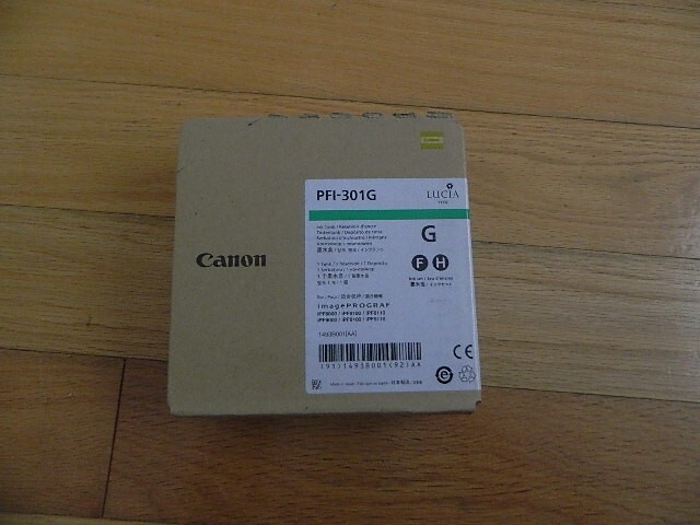 2018 GENUINE Canon PFI-301G Green Ink Tank IPF9000 IPF8000 IPF8100 FACTORY SEALE