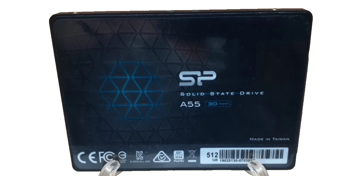SSD - Silicon Power SP A55 3D NAND 512GB Solid State Drive GOOD 100% Health