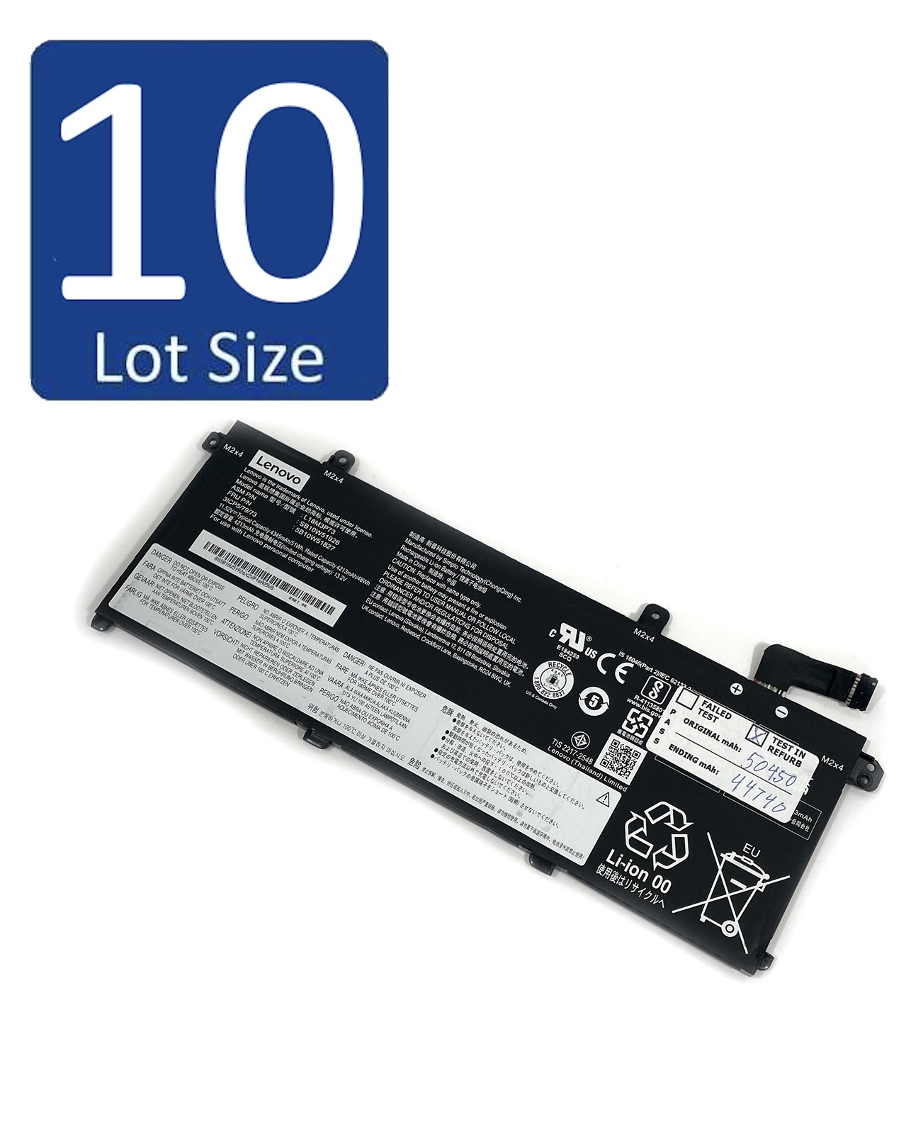 Lot of 10 Lenovo Battery L18M3P73 L18L3P73 L18C3P71 L18C3P72 for T14 Gen 1/2