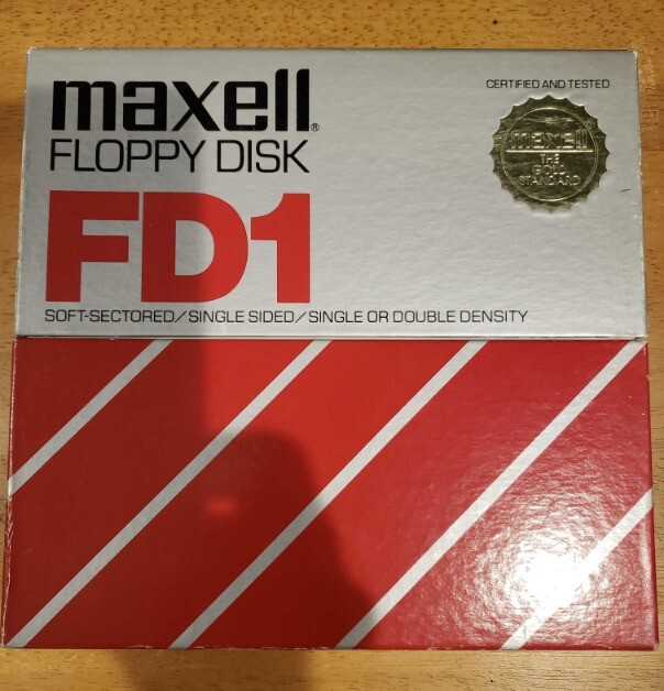 10 ten 8" FLOPPY DISKS in Maxell FD1 Box lot of large vintage computer media
