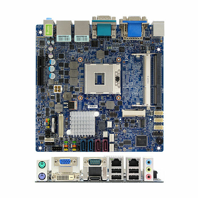 Intel QM67 Mini-ITX Motherboard with DC-in HDMI Dual LAN Socket G2 NAS Firewall