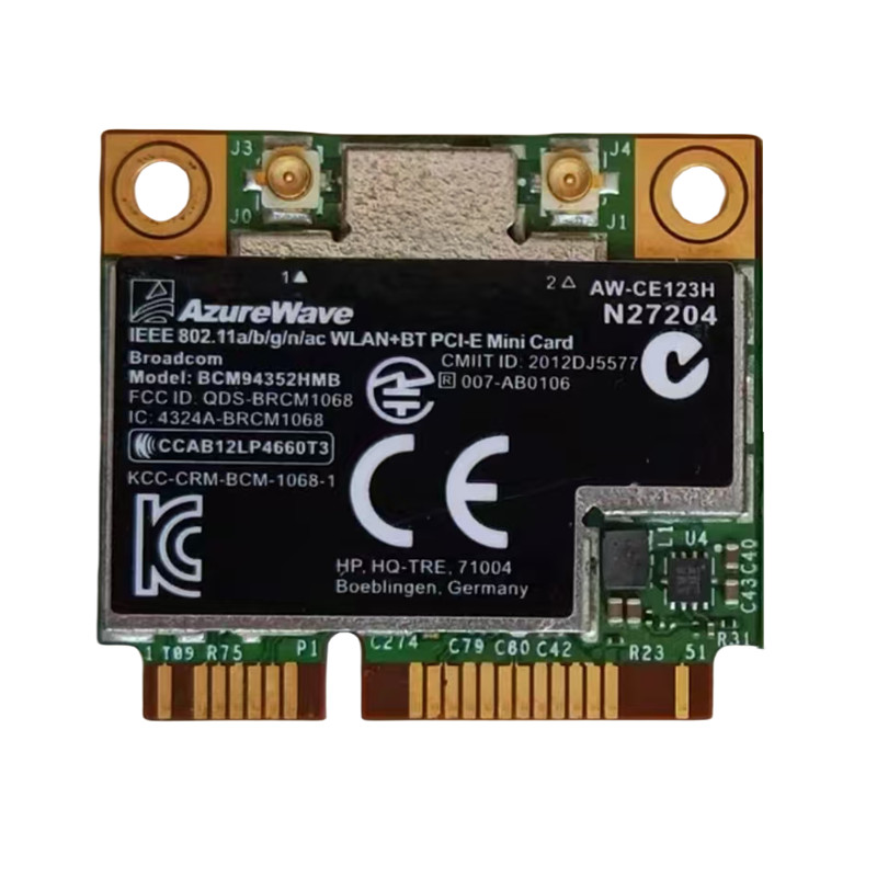 Azurewave AW-CE123H Broadcom BCM94352 802.11ac WiFi card+Bluetooth 4.0 for MAC
