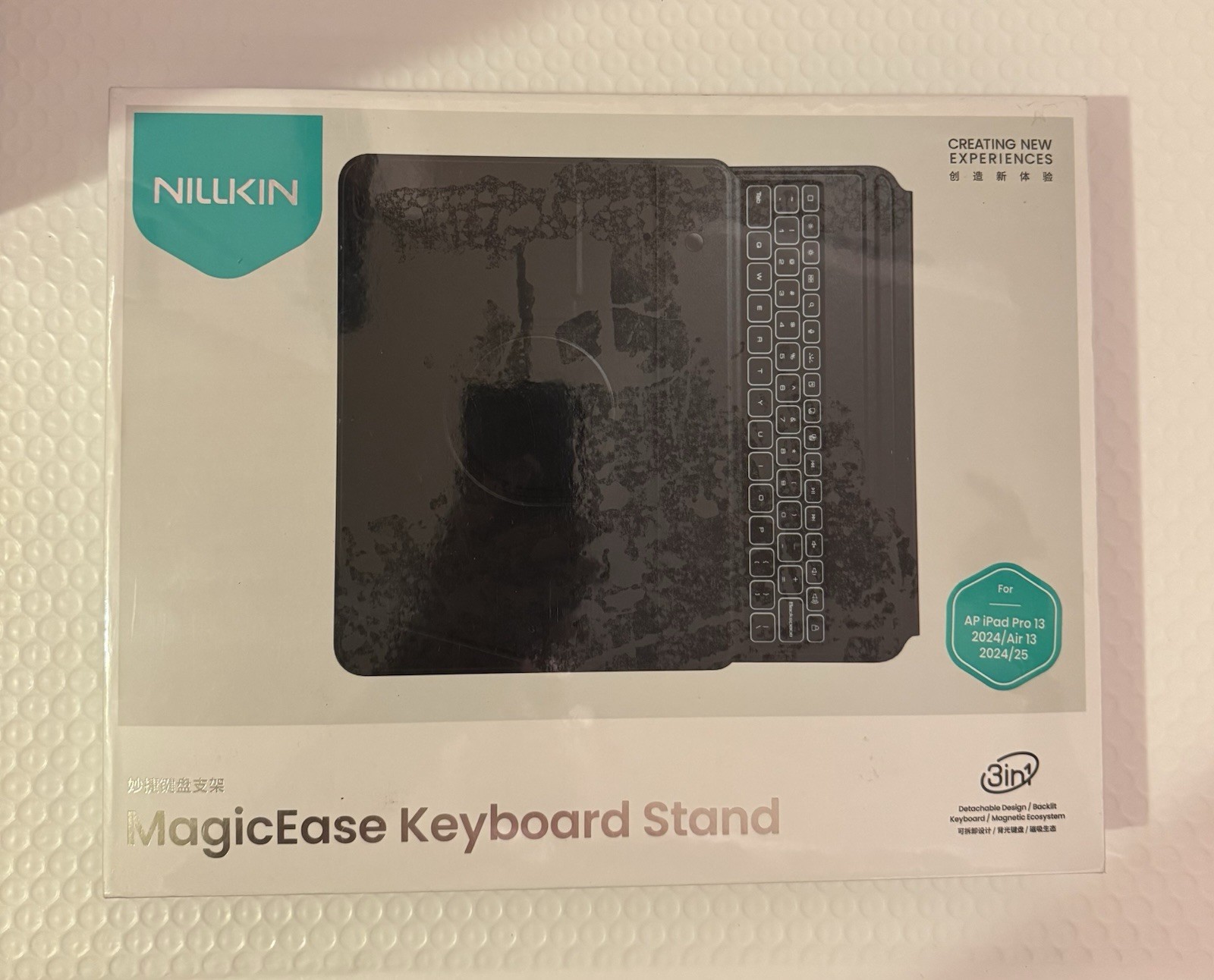 Nillkin MagicEase Keyboard Stand Case iPad Pro 13 Air 13 2024/2025 Gray Sealed