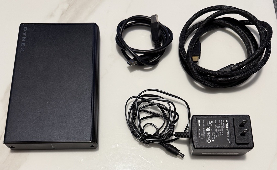 Dynex DX-HD303513  Aluminum USB 3.0 2.5 SATA Hard Drive Enclosure
