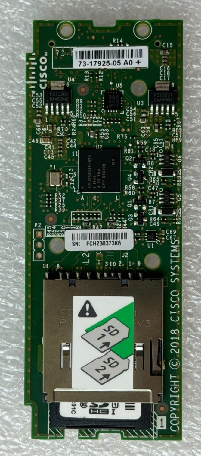 Cisco 73-17925-05 C240 M5 Dual SD Card Reader W/ 2 x 32gb SD 800-47634-02 C220