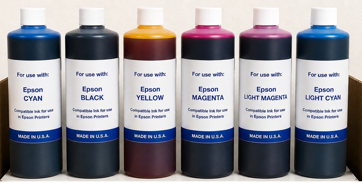 6 x COMPATIBLE BULK INK REFILL FOR  EPSON  Ll8180 ( 6,000ML)