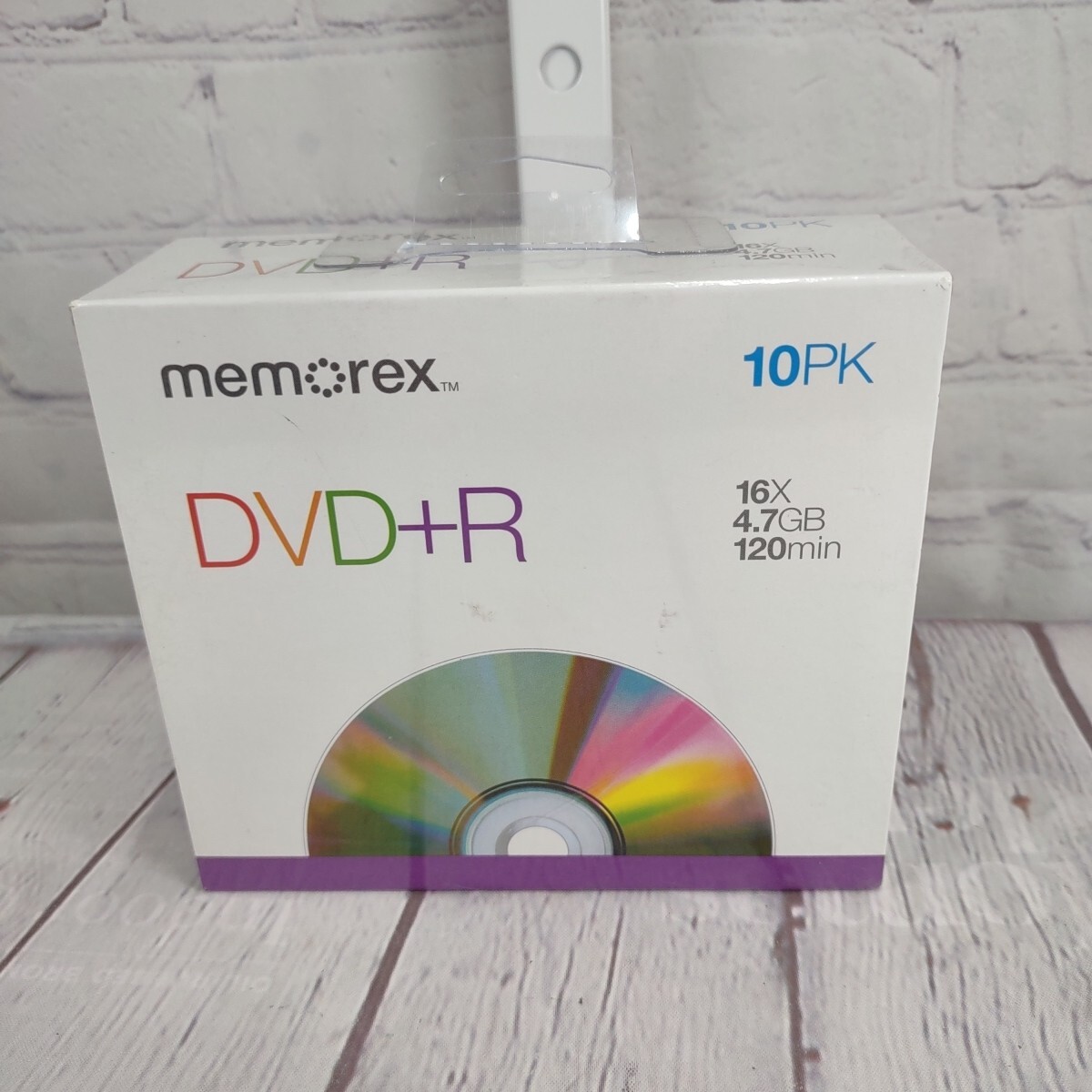 New Memorex 10 Pack DVD+R 16x 4.7GB 120 min RW Recordable w/ Slim Jewel Case