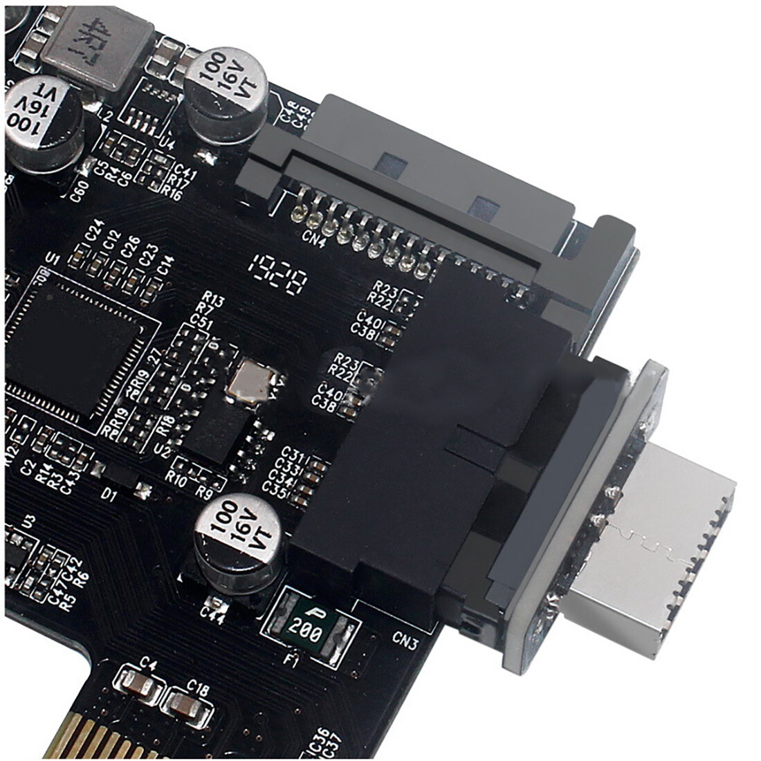 XT-XINTE USB3.0 Internal Header to USB 3.1/3.2 Type C Front Type E Adapter 20pin